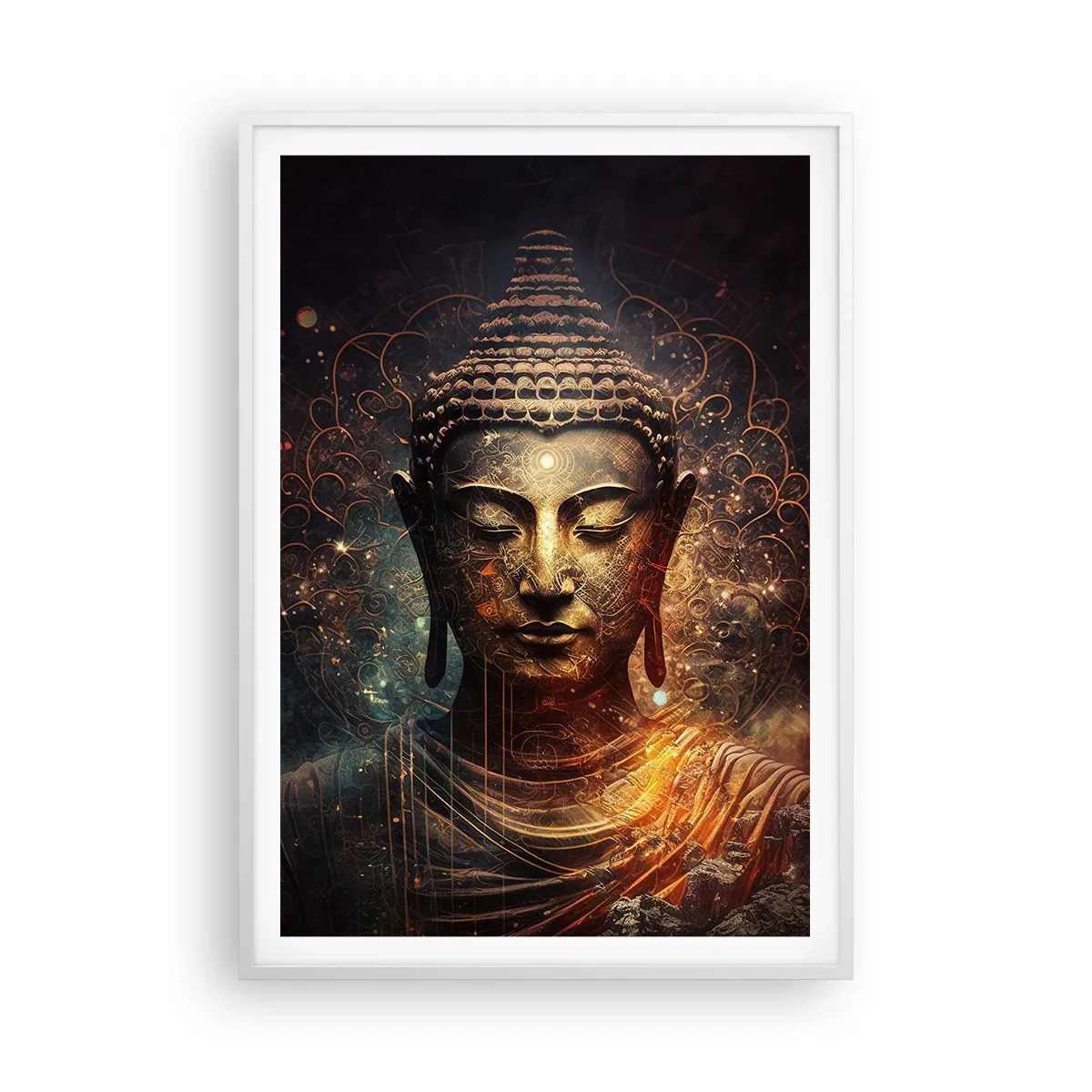 Poster in white frmae - Spiritual Balance - 70x100 cm