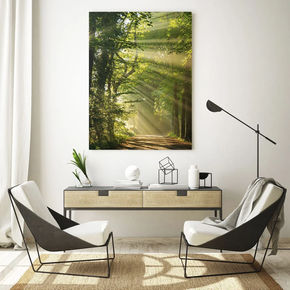 Glass picture - Forest Moment - 80x120 cm