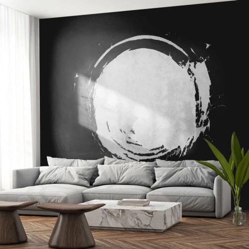 Photo Wallpaper Premium Canvas - Good Solution - Wheel, Planet, Moon - 350x256 cm