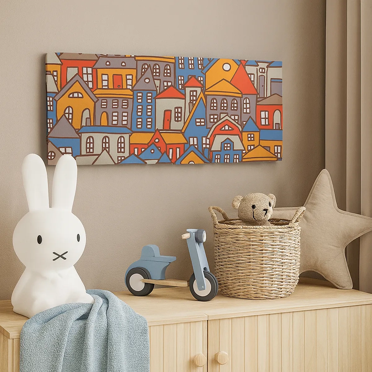 Canvas picture - House after House - 30x30 cm