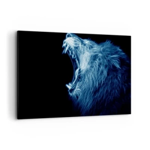 Canvas picture - Flaming Rage of a King - 100x70 cm