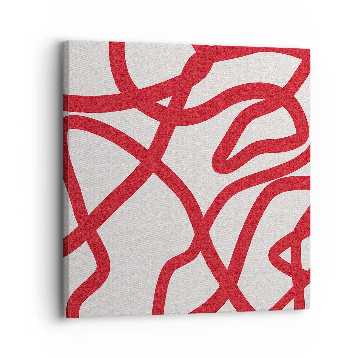 Canvas picture - Red on White - 30x30 cm