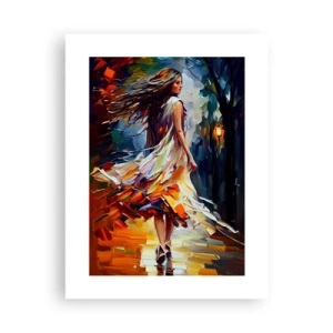 Poster - Autumn Girl - 30x40 cm