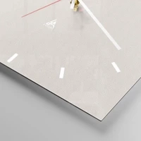 Clock face with lines