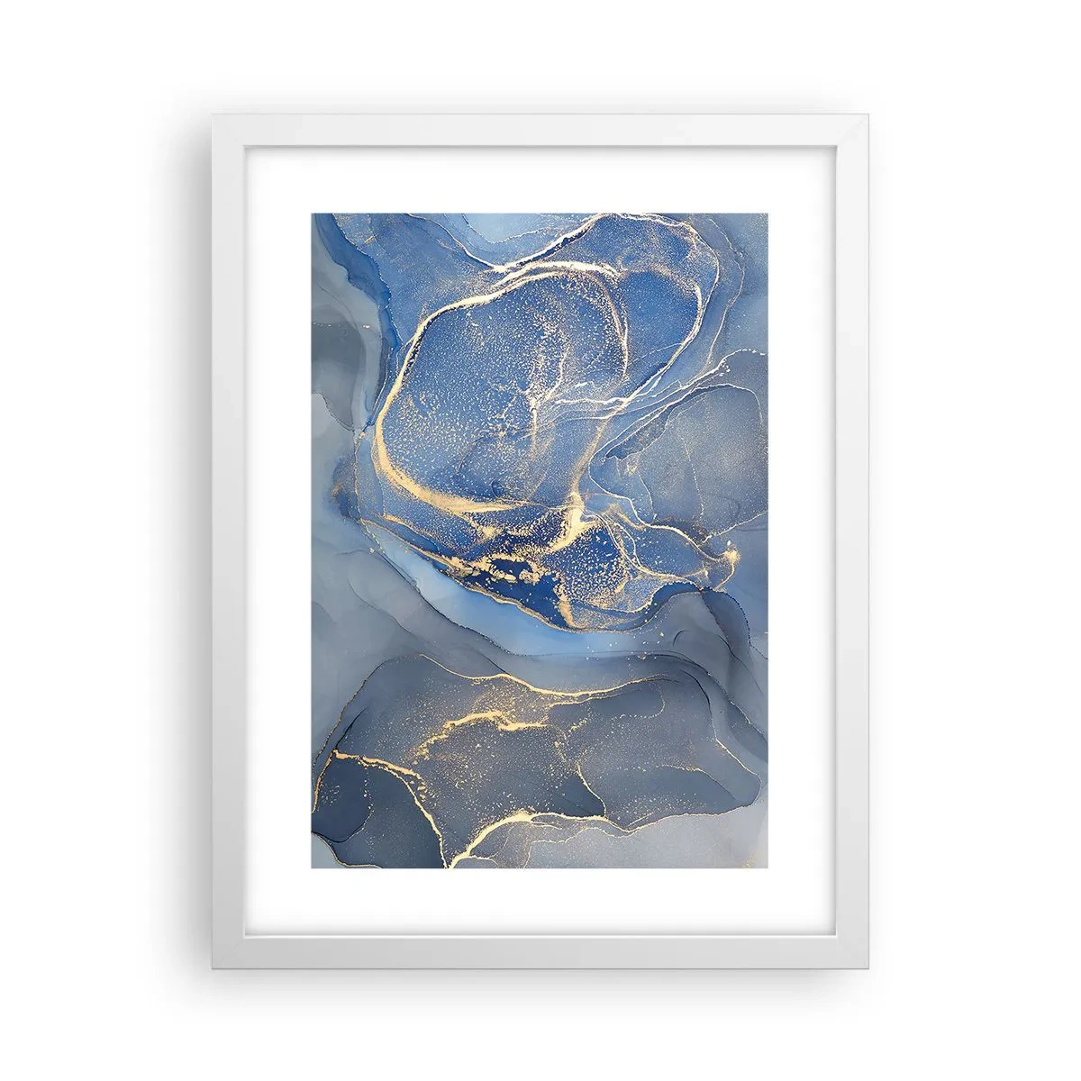 Poster in white frmae - Gold Dust - 30x40 cm