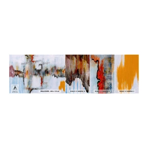 Photo Wallpaper Sample Self-Adhesive Deluxe Sticker - With a Stick on Water - Abstraction, Piece, Modern Pattern - 100x30 cm