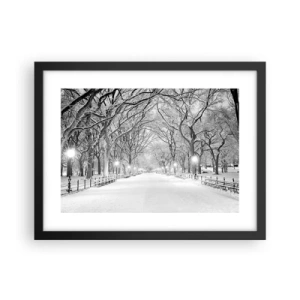 Poster in black frame - Four Seasons: Winter - 40x30 cm