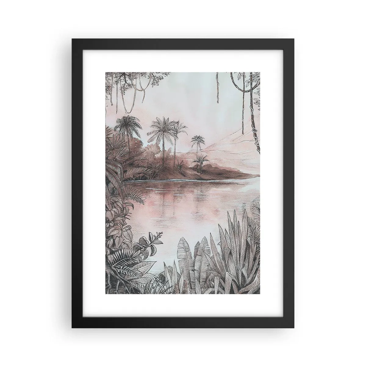 Poster in black frame - Diary of a 19th Century Explorer - 30x40 cm