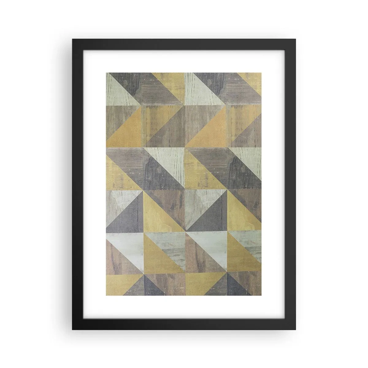 Poster in black frame - The Art. of Triangles - 30x40 cm
