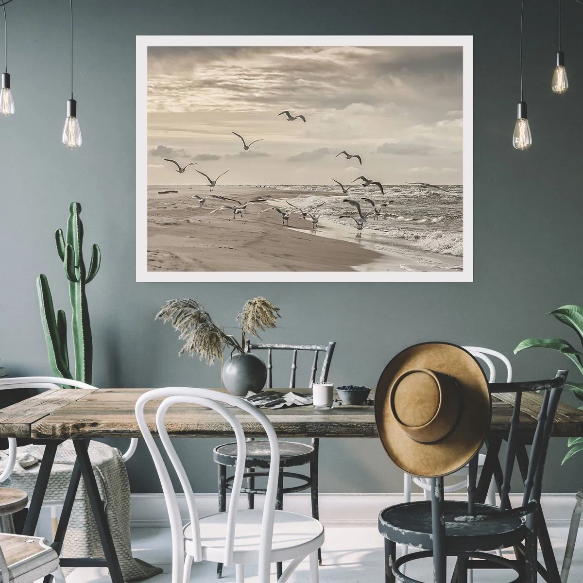 Poster - Sound of the Sea, Singing of the Birds - 70x50 cm