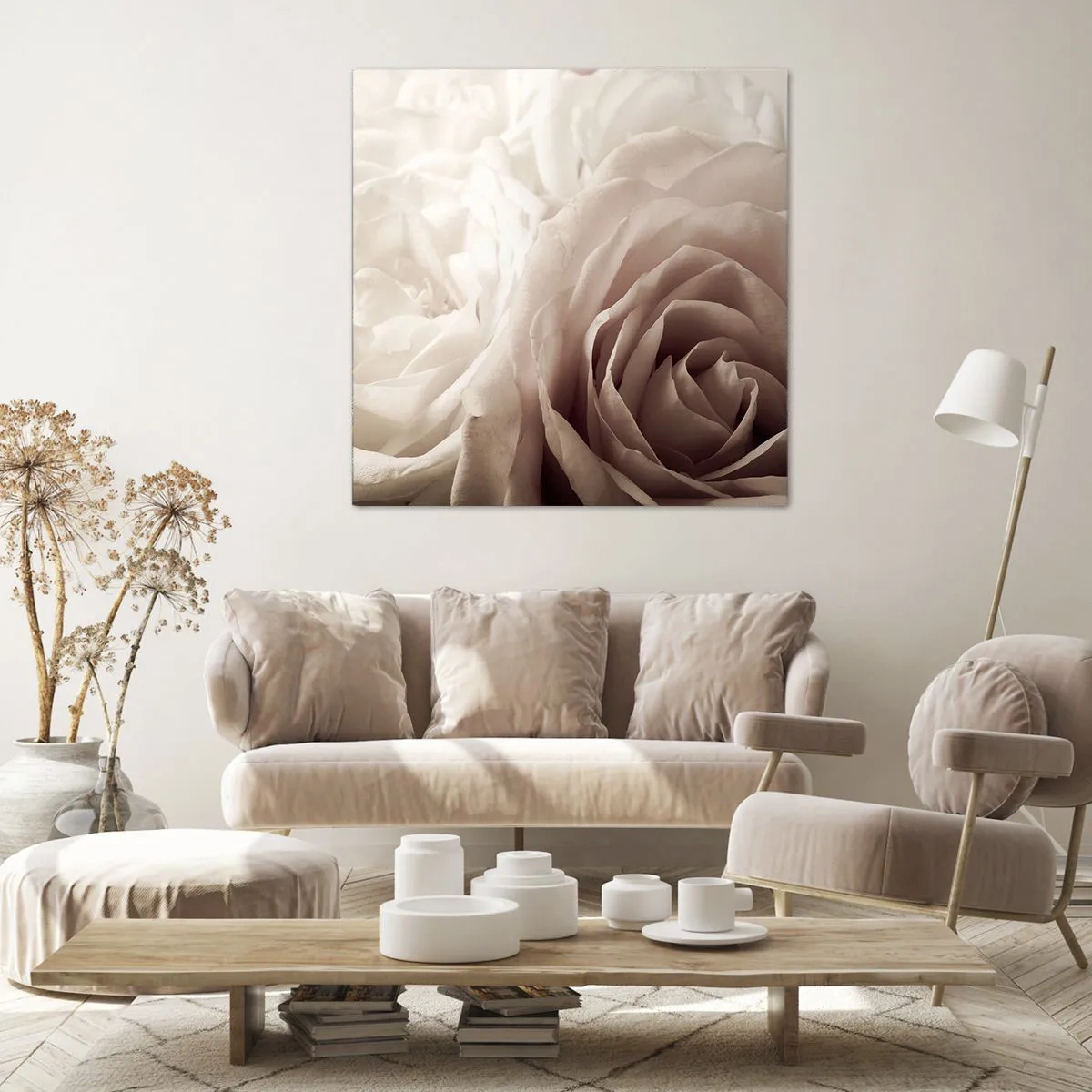 Canvas picture - In the Heart of a Rose - 60x60 cm