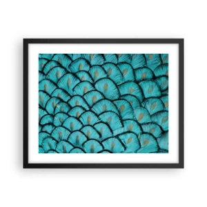 Poster in black frame - Great Feather Gala - 50x40 cm