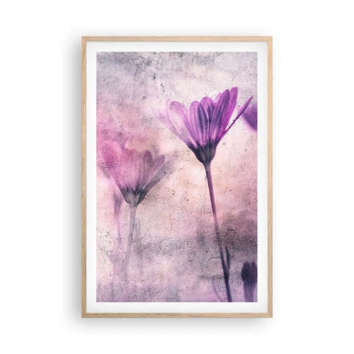 Poster in light oak frame - Dream of Flowers - 61x91 cm