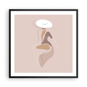 Poster in black frame - Being a Lady - 60x60 cm
