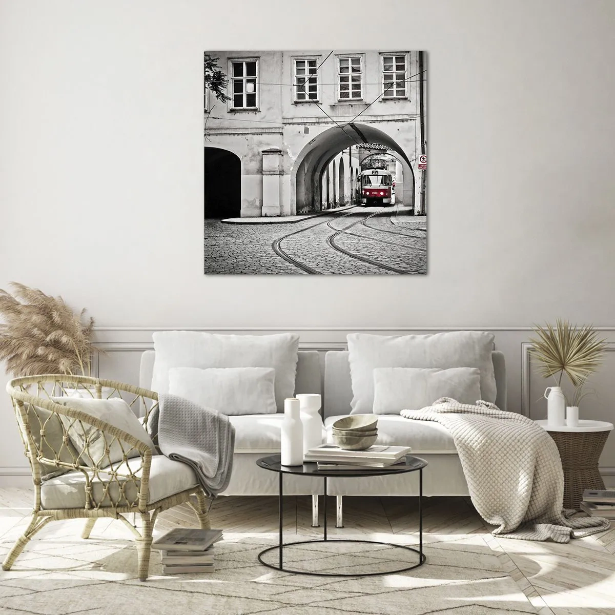 Glass picture - Through City Labirynth - 30x30 cm