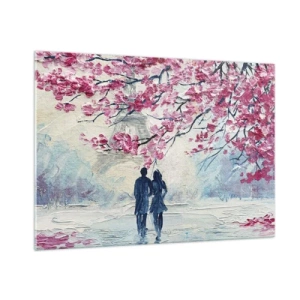 Glass picture - Romantic Walk - 100x70 cm