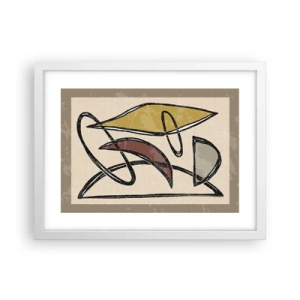 Poster in white frmae - Verticals and Horizontals - 40x30 cm