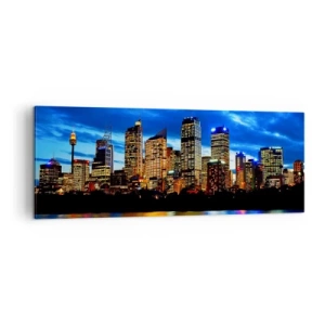 Canvas picture - Night of Lights and Colours - 140x50 cm