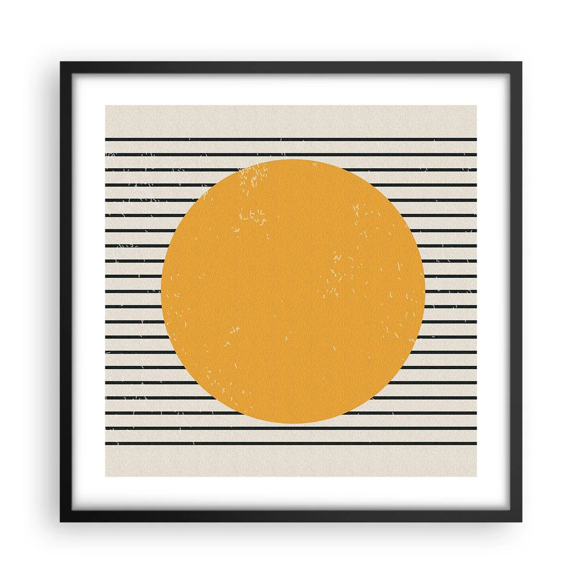 Poster in black frame - Power of Simplicity - 50x50 cm