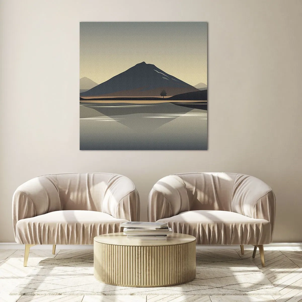 Glass picture - Mirror Image - 40x40 cm