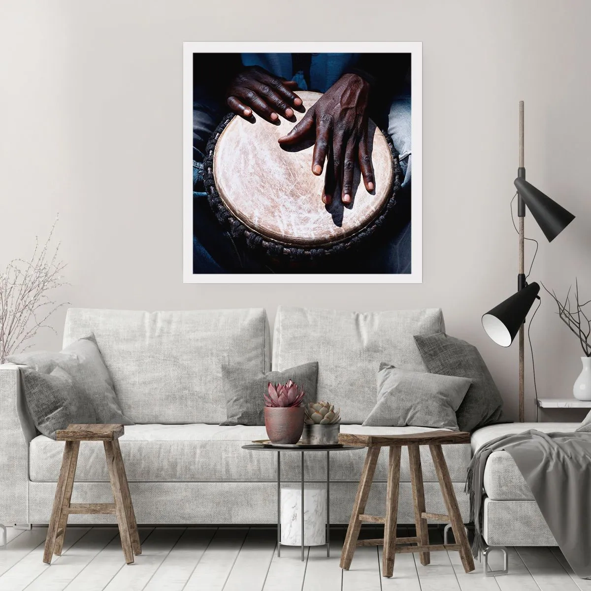 Poster - Live at Your Own Rhythm - 60x60 cm