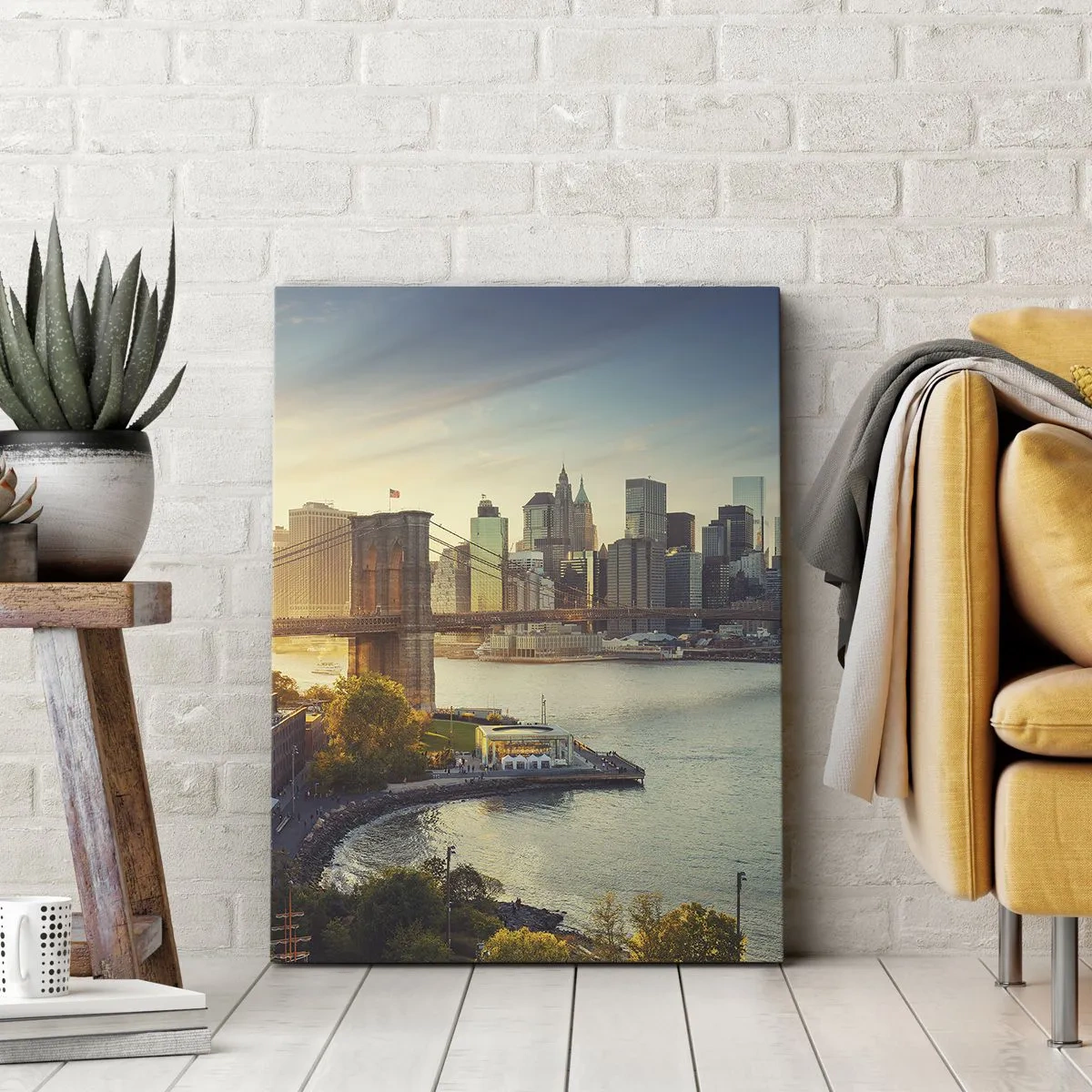Canvas picture - Big City Dawn - 45x80 cm