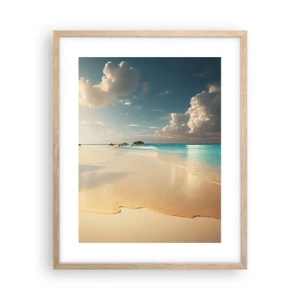 Poster in light oak frame - Dream Day - 40x50 cm
