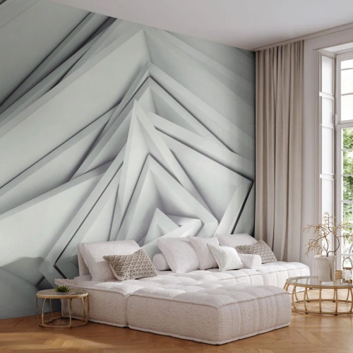 Photo Wallpaper Premium Canvas - Acute Angles Budding - Technology, 3D, Modern - 250x175 cm