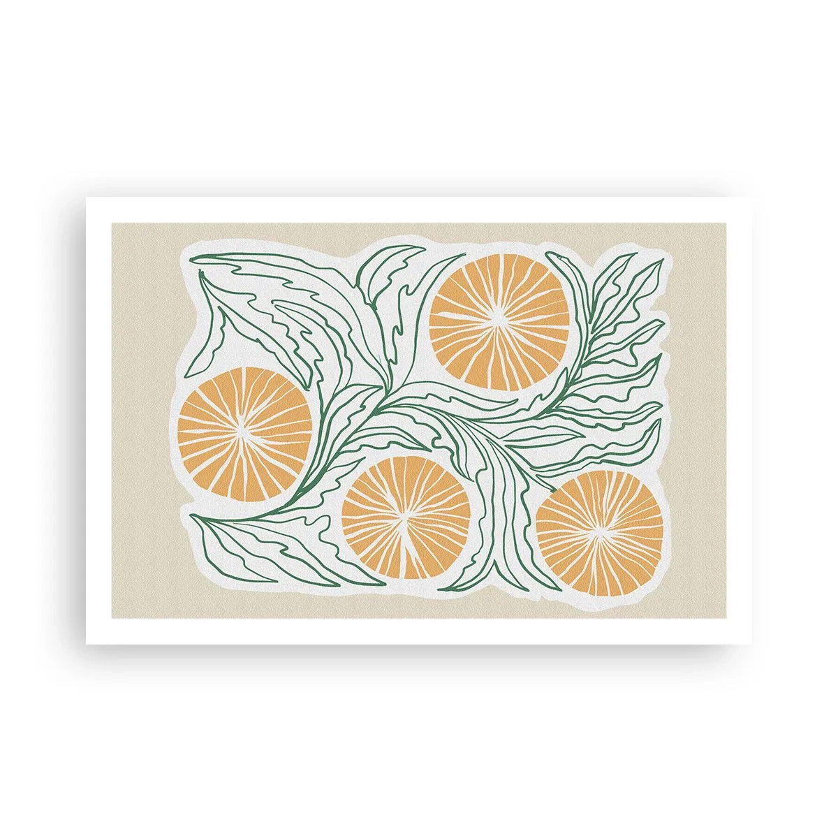 Poster - Ethnic with an Abstract Note - 91x61 cm