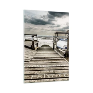 Glass picture - Northern Beach - 70x100 cm