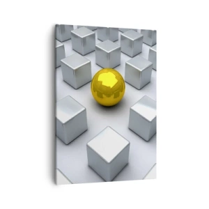 Canvas picture - Why Me? Geometric Composition. - 50x70 cm