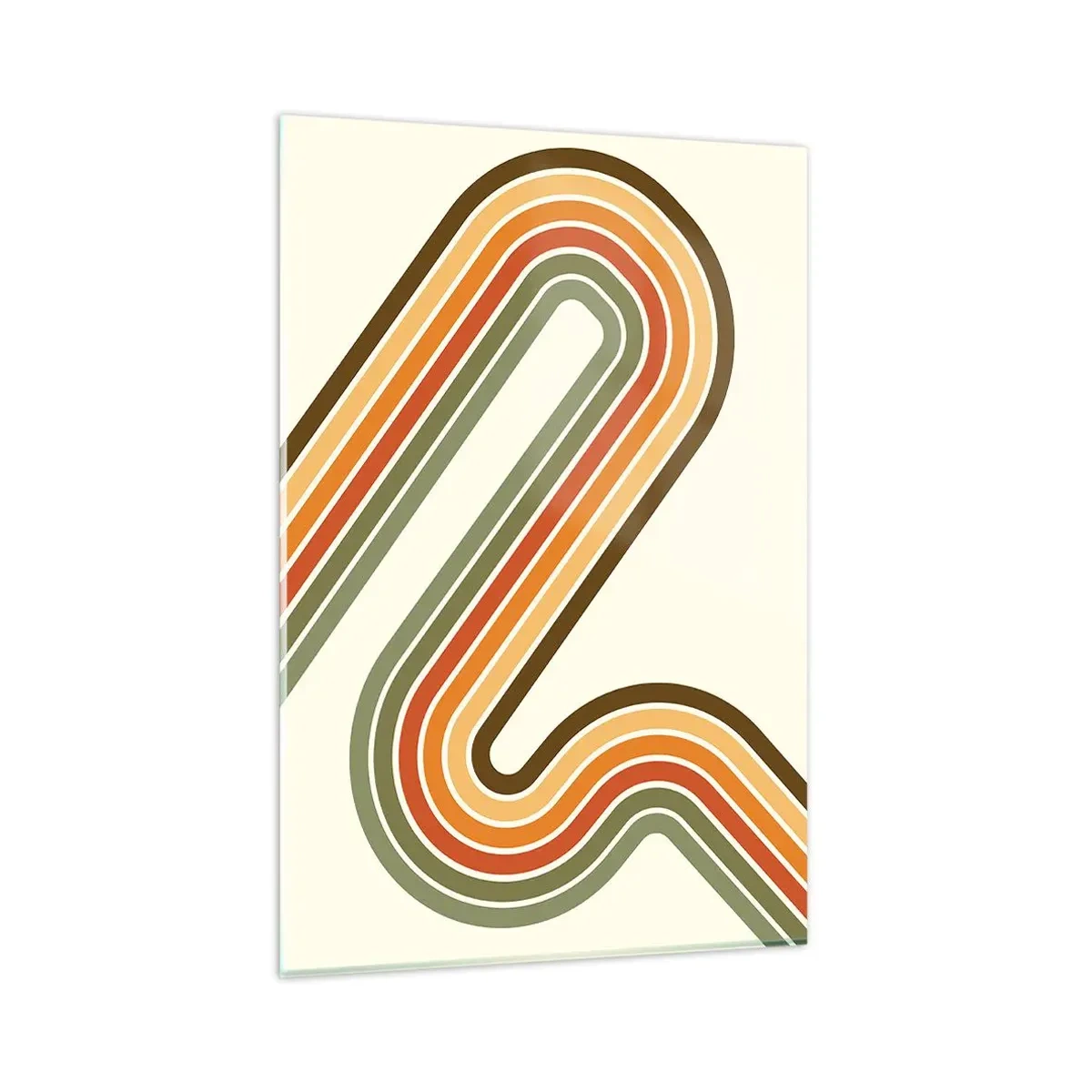 Glass picture - Zigzaging towards the Goal - 80x120 cm