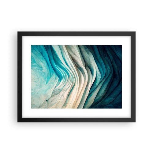 Poster in black frame - Blue Insatiability - 40x30 cm