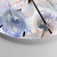 Clock face with lines