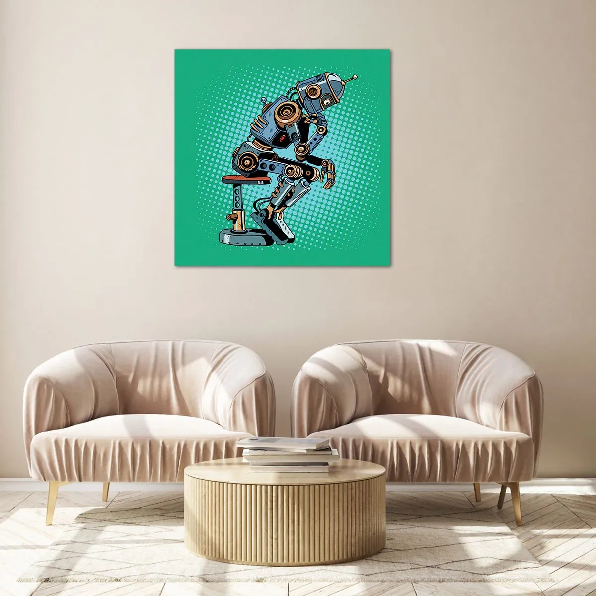 Glass picture - On the Essence of Being - 50x50 cm