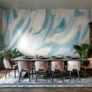 Custom Self-Adhesive Wallpaper Deluxe Sticker - Whiffs of Spring - Piece, Bright, Pastel