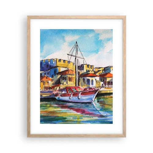 Poster in light oak frame - Rainbow Afternoon - 40x50 cm