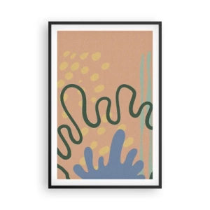 Poster in black frame - Abstract: Variety of Nature - 61x91 cm