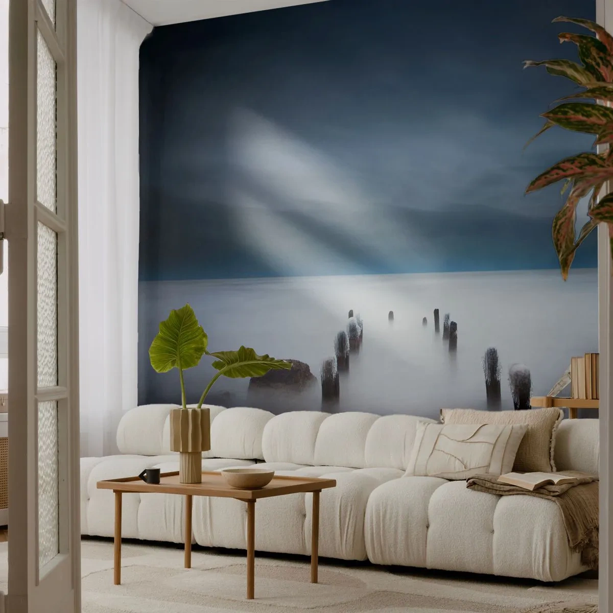 Photo Wallpaper Standard Eco - Pensive Lake - Landscape, Sea, Lake - 450x315 cm