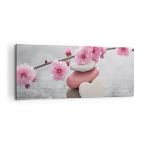 Canvas picture - Bliss with Cherry Blossom - 120x50 cm