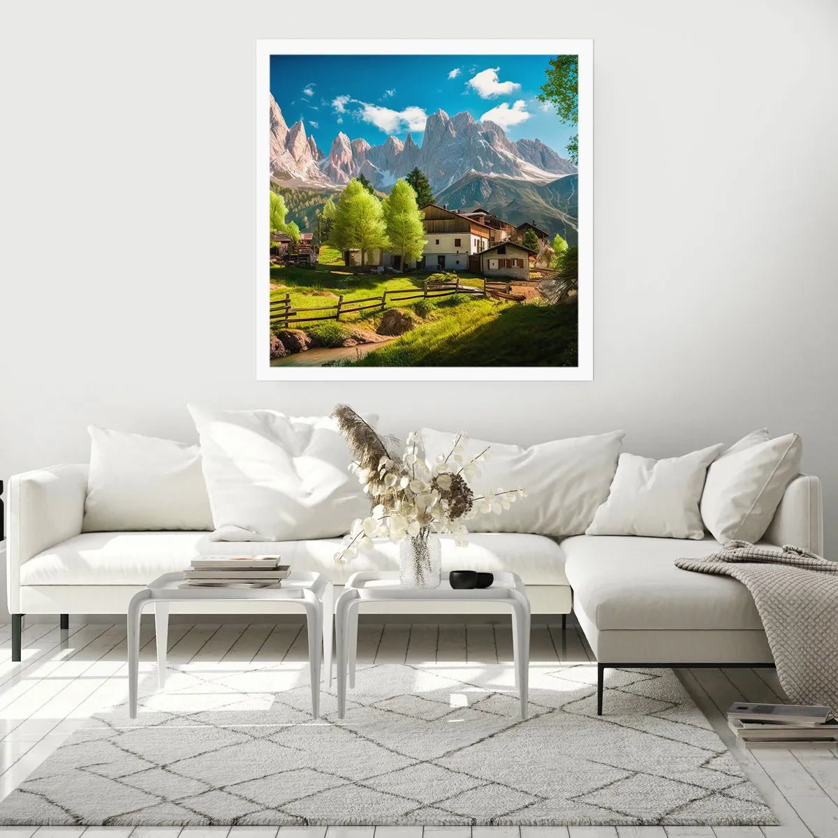 Poster - Alpine Idyll - 30x30 cm