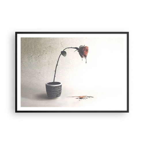 Poster in black frame - Rosa Dolorosa - 100x70 cm