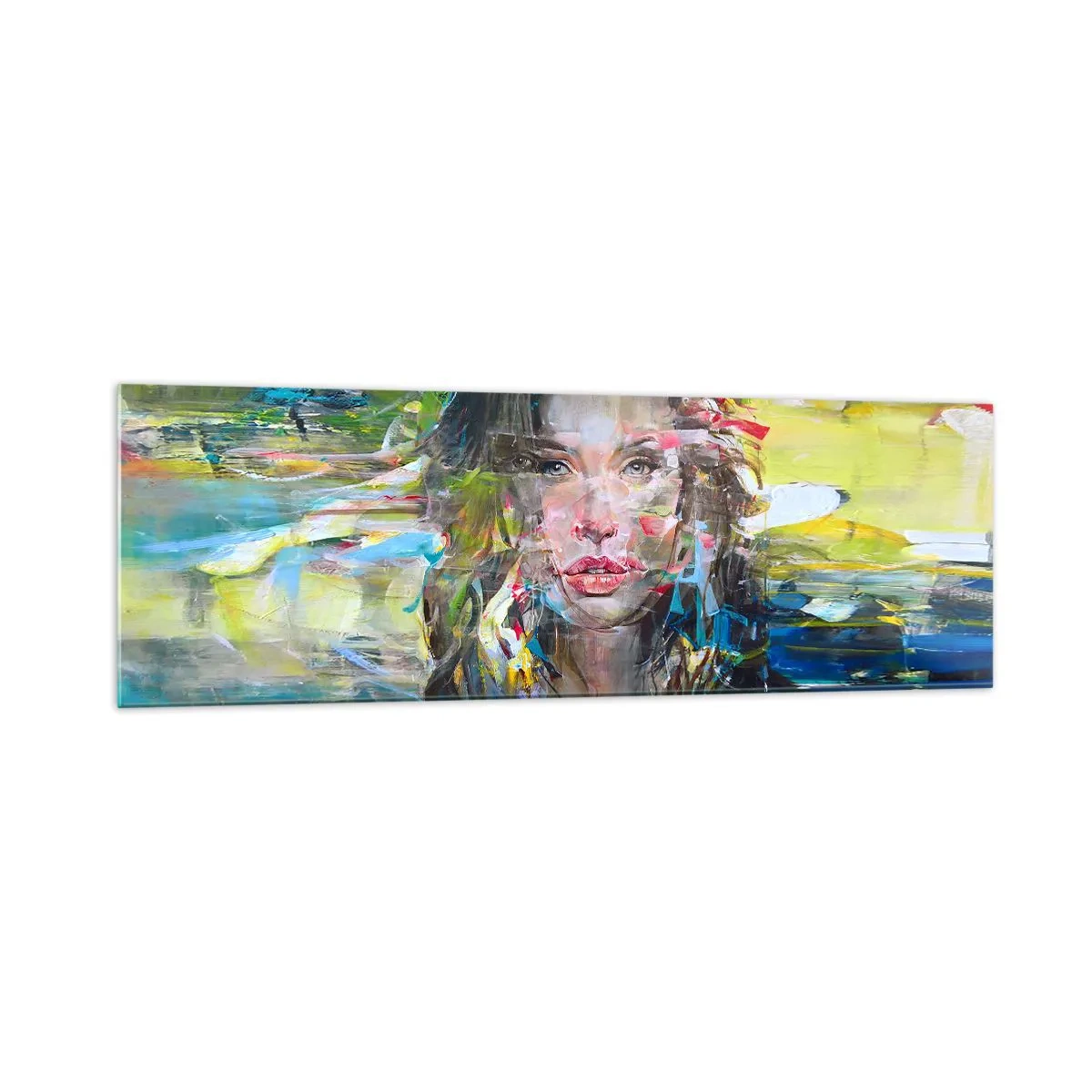 Glass picture - Behind a Curtain of Air - 160x50 cm