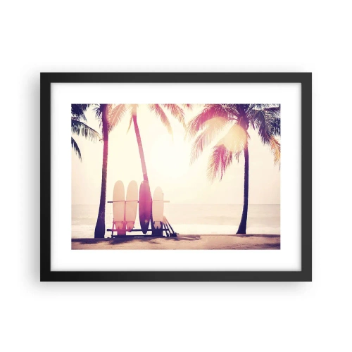 Poster in black frame - It Will Be a Wonderful Day - 40x30 cm