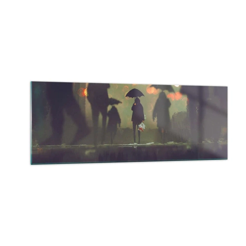 Glass picture - From Perspective of a Raindrop - 140x50 cm