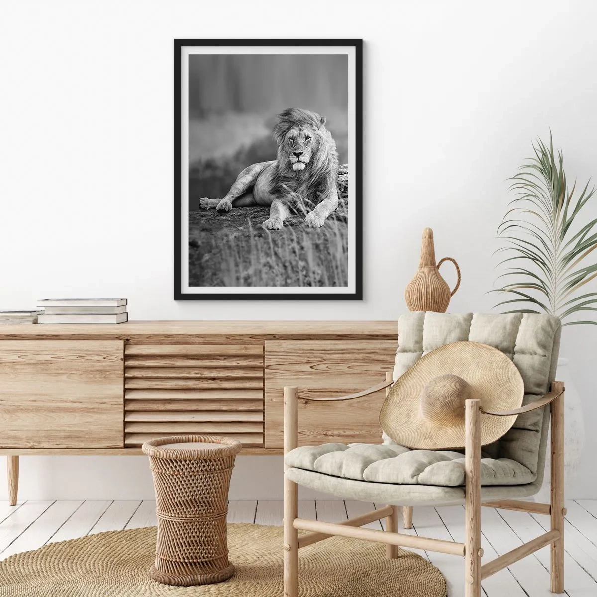 Poster in black frame - Royal Siesta - 40x50 cm