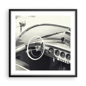 Poster in black frame - Weather for the Rich - 50x50 cm