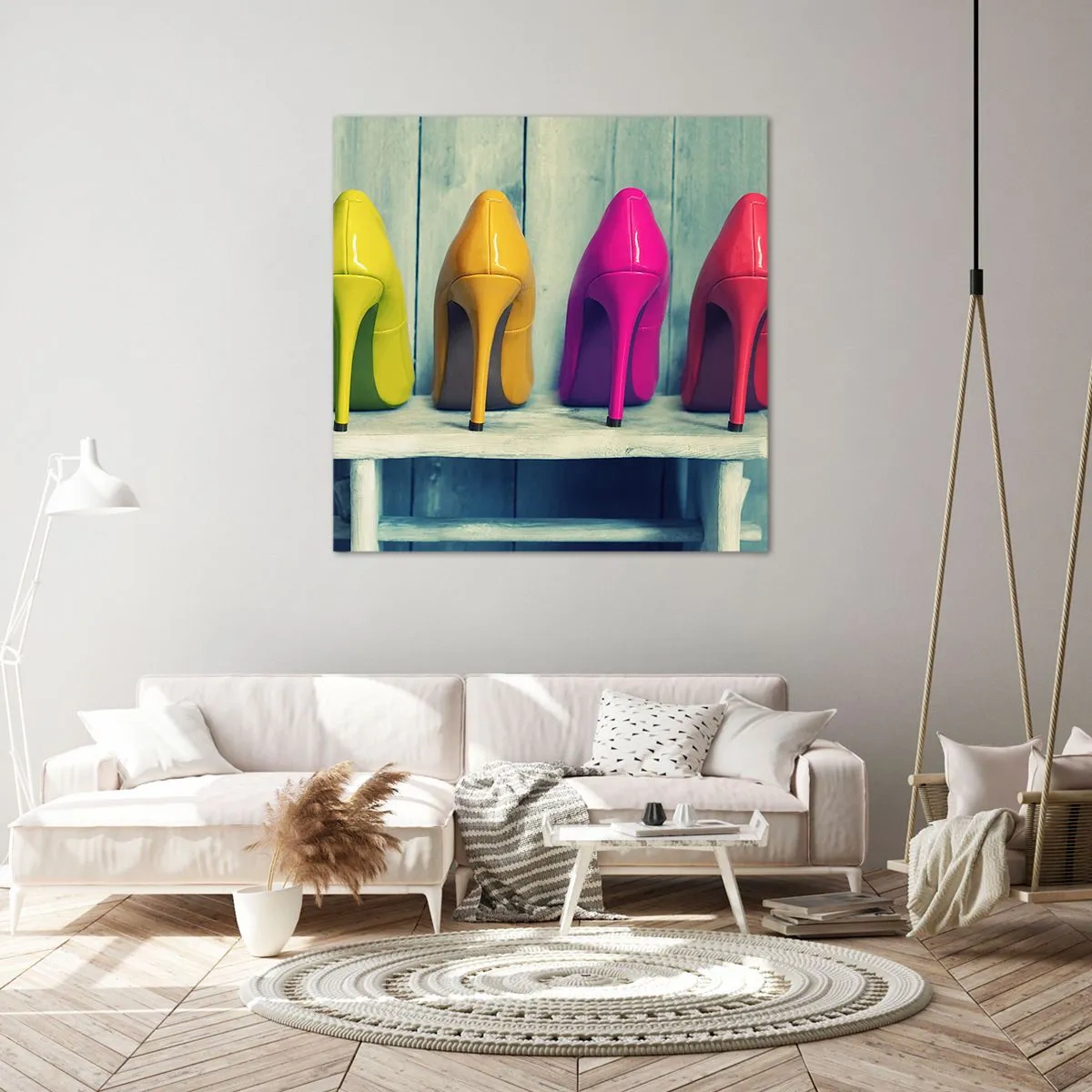 Canvas picture - Walk on a Rainbow - 30x30 cm