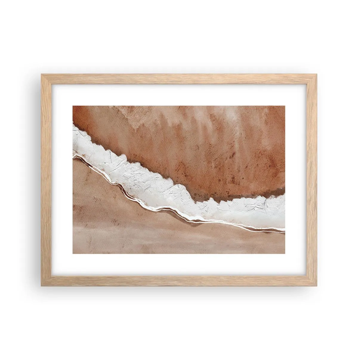Poster in light oak frame - Earth Colours - 40x30 cm