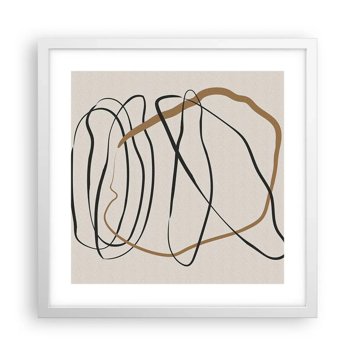Poster in white frmae - Composition - Dance of Possession - 40x40 cm